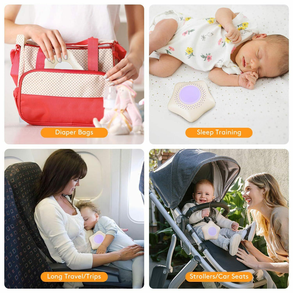 SEAMETAL Sleep Soothers for Babies and Kids - Portable Sound Machine for Calm