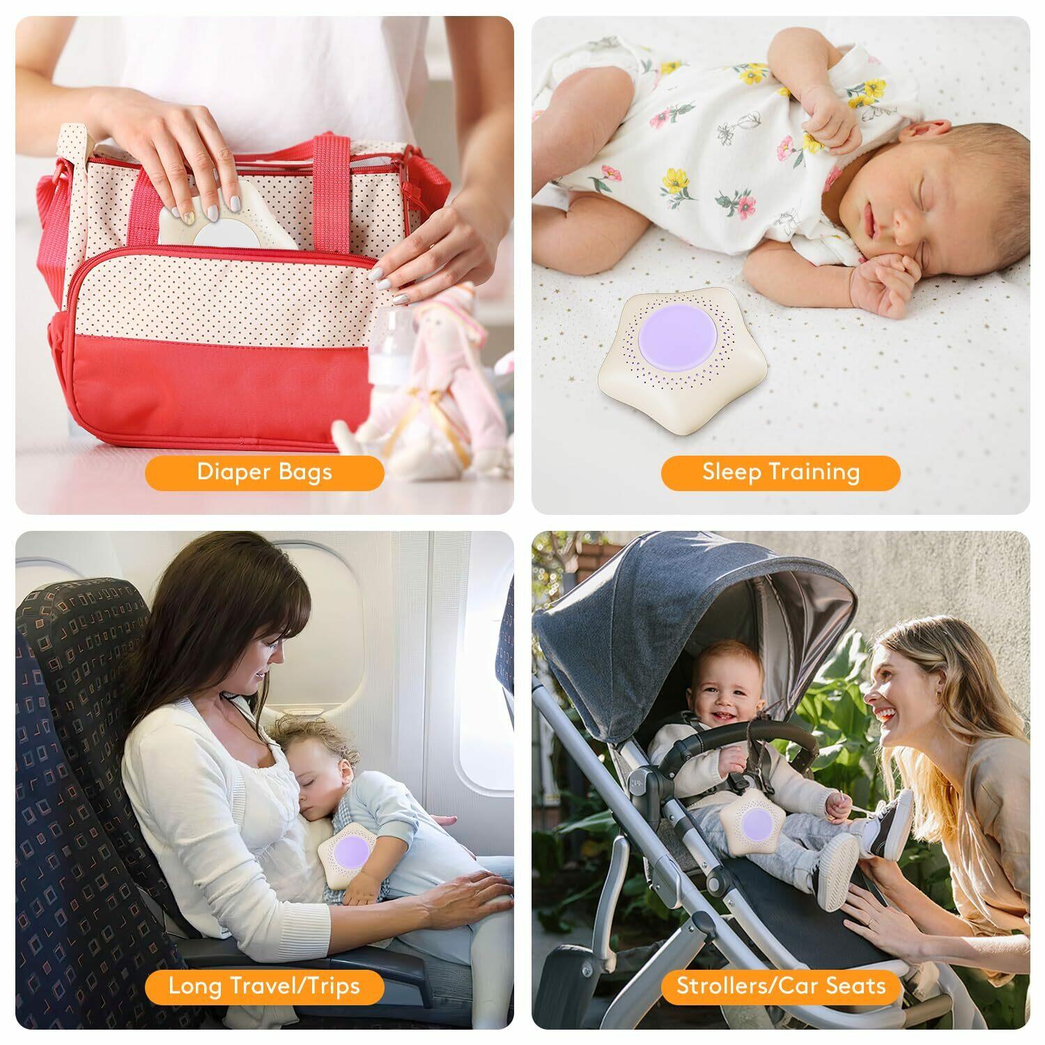 SEAMETAL Sleep Soothers for Babies and Kids - Portable Sound Machine for Calm