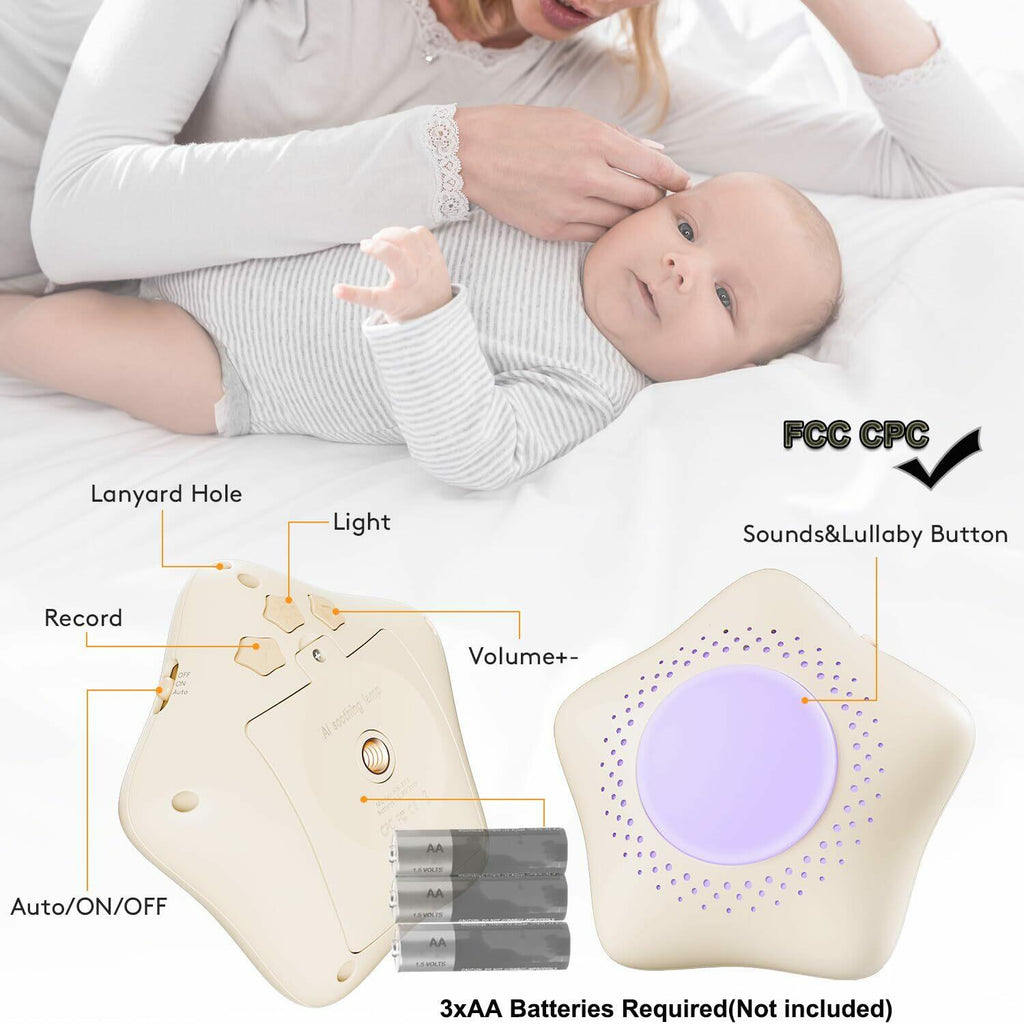 SEAMETAL Sleep Soothers for Babies and Kids - Portable Sound Machine for Calm