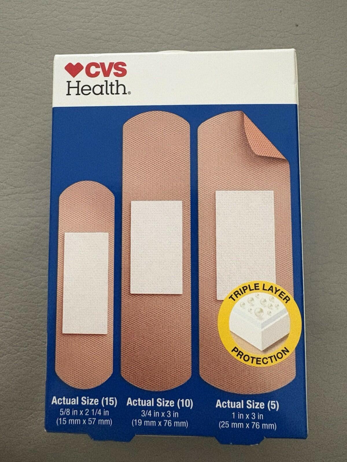 Flexible Fabric  Antibacterial Bandages, 30-pack Assorted Sizes (pack of 6)