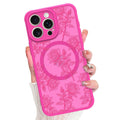 MZELQ for iPhone 11 Pro Max Case Rose Floral Flowers Matte Aesthetic Cute