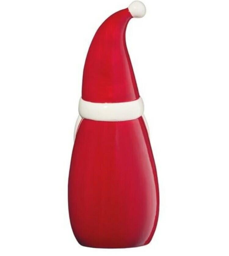 Set of 3 Ceramic Santa’s ~ Holiday Red Santa’s ~ 15.83” H ~ Hand Painted ~ NEW