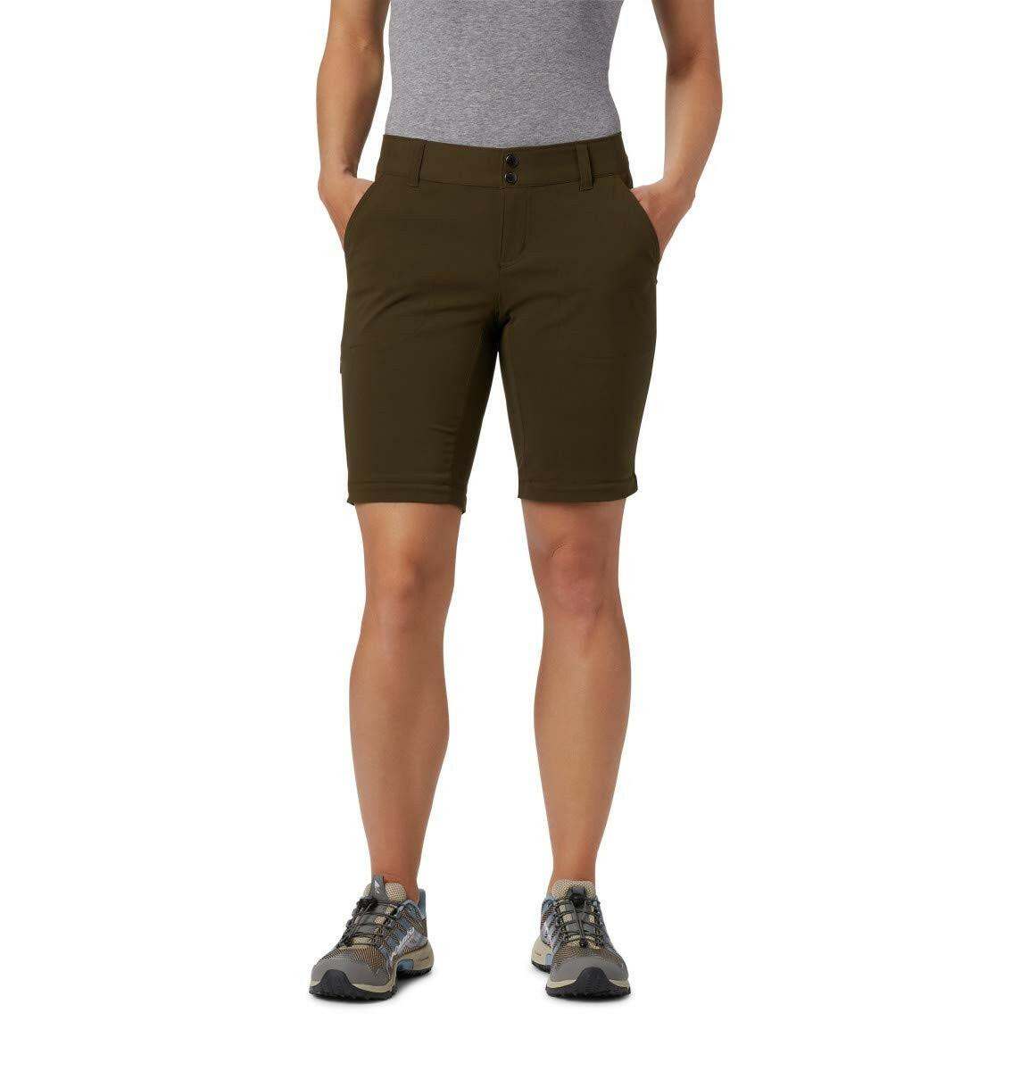 Columbia Women's Petite Saturday Trail II Convertible Pant, Olive Green, 16