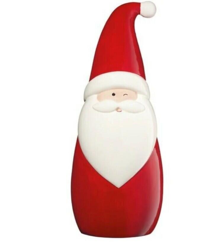Set of 3 Ceramic Santa’s ~ Holiday Red Santa’s ~ 15.83” H ~ Hand Painted ~ NEW