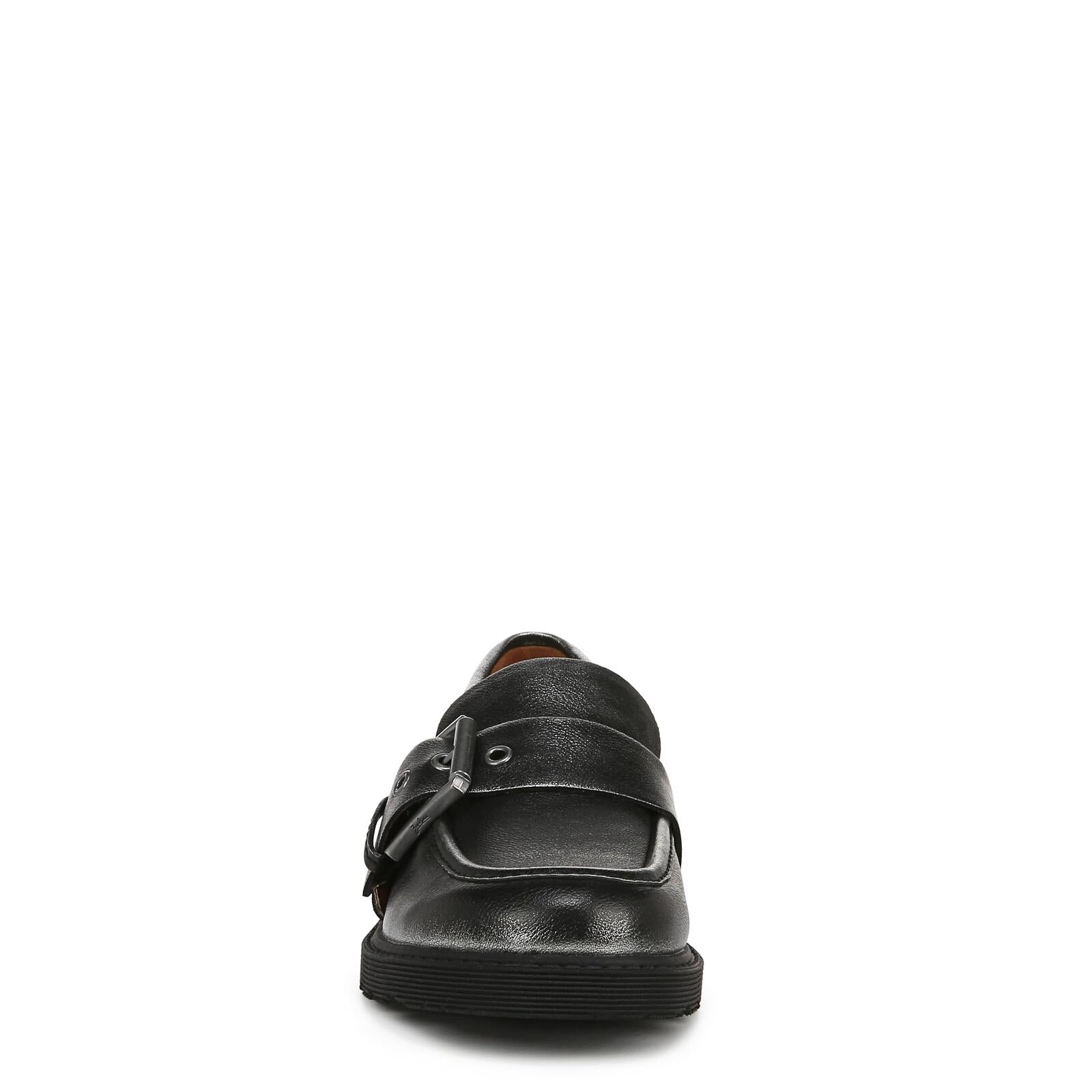 ZODIAC Womens Renee Slip On Buckle Loafer Black/Silver 11 M