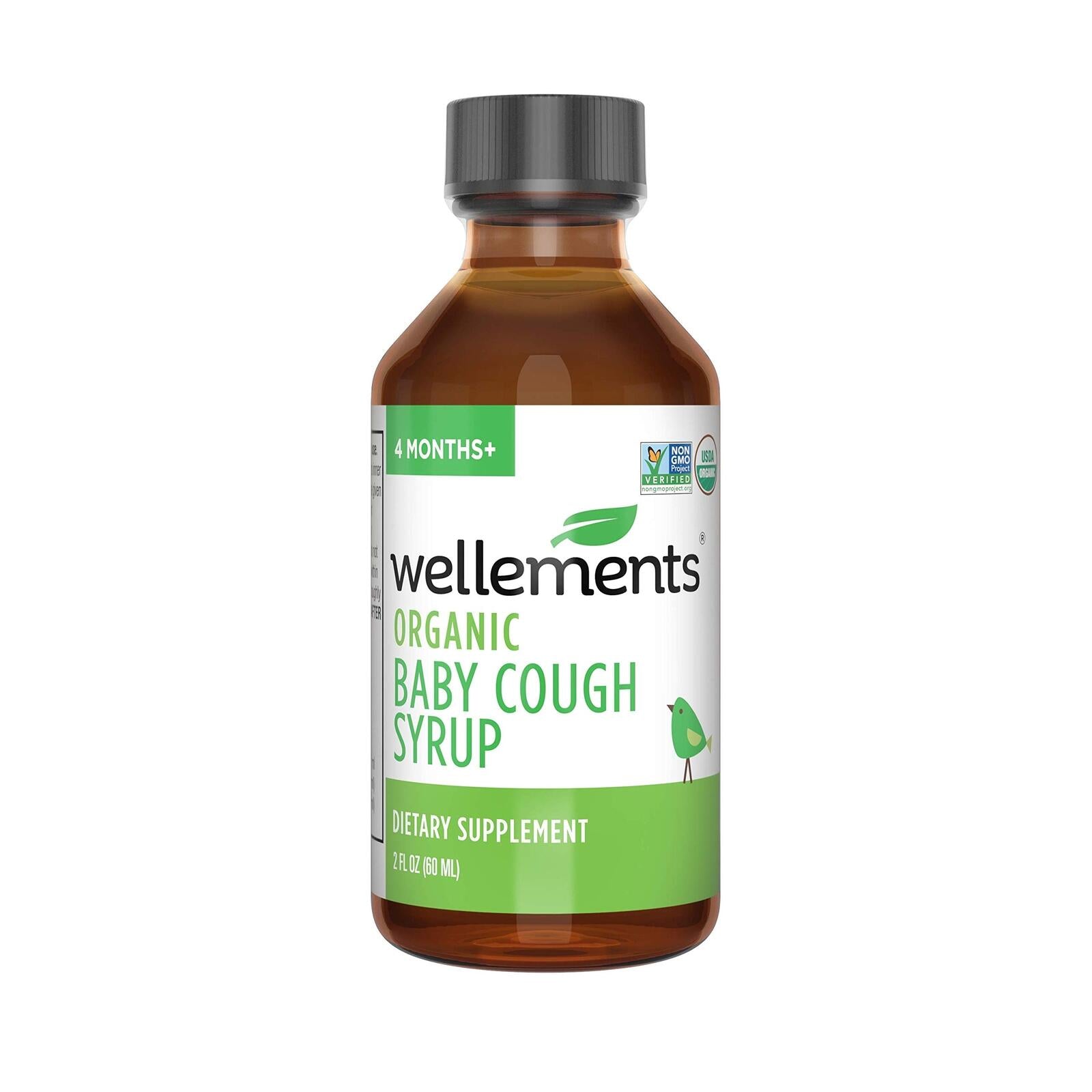 Wellements Organic Baby Cough Syrup Day & Night Value Combo Pack | Daytime &