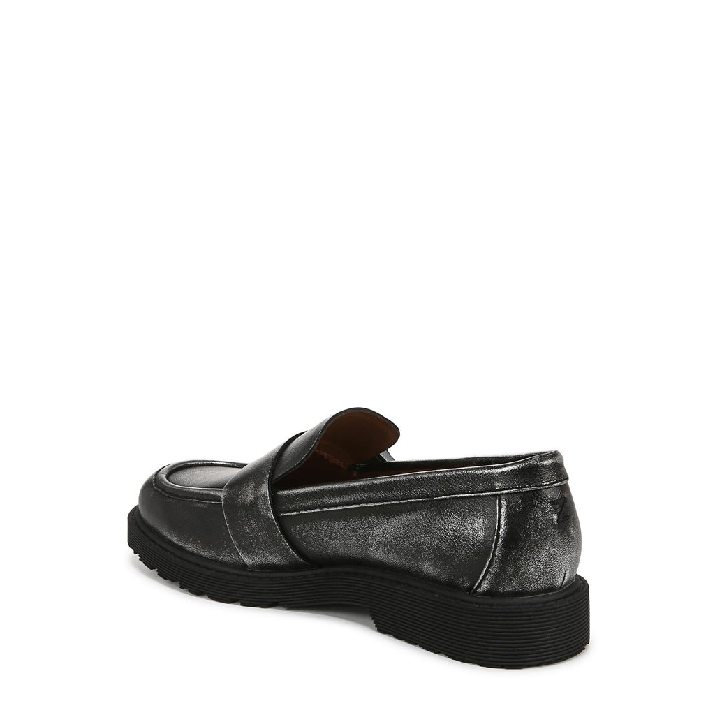 ZODIAC Womens Renee Slip On Buckle Loafer Black/Silver 11 M