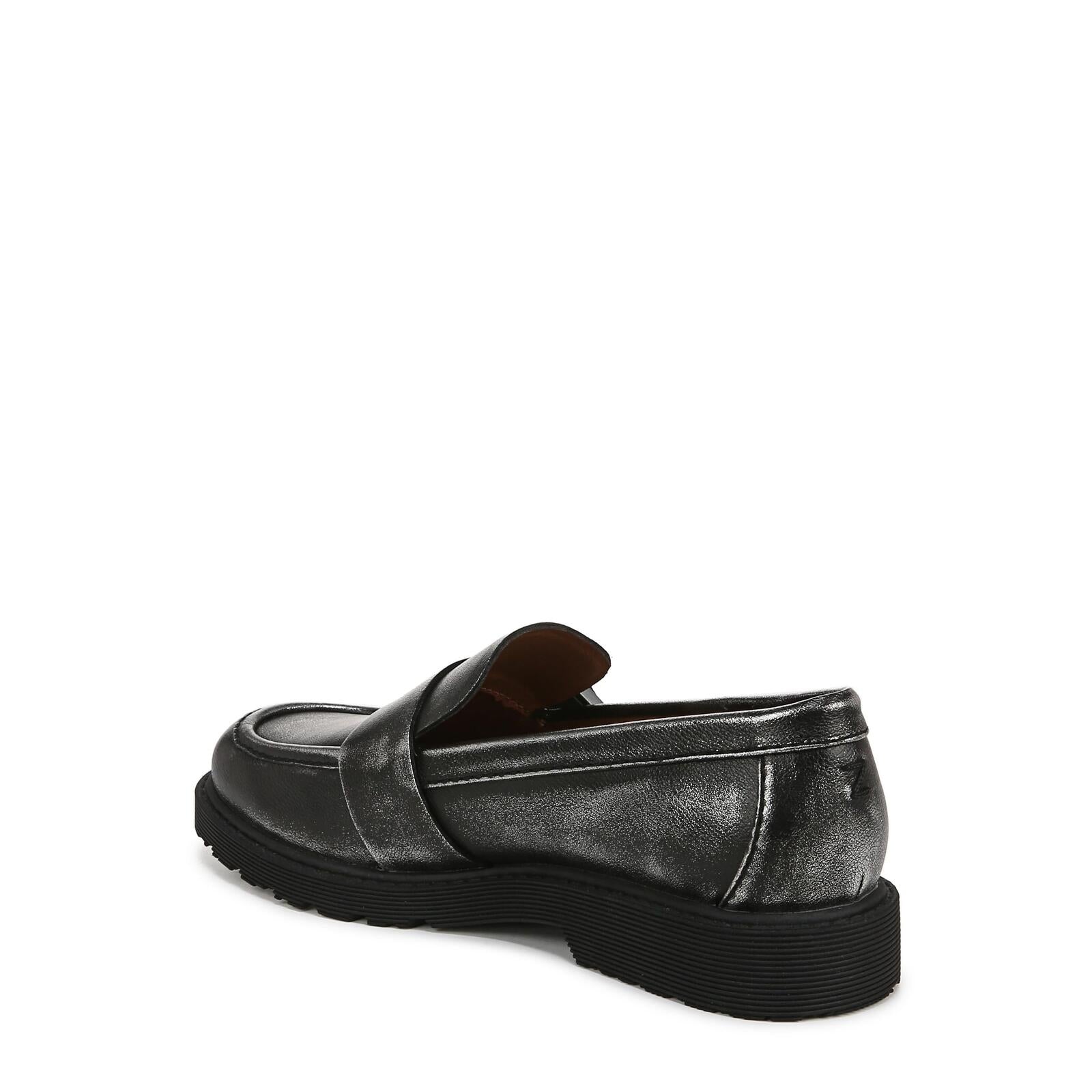 ZODIAC Womens Renee Slip On Buckle Loafer Black/Silver 11 M