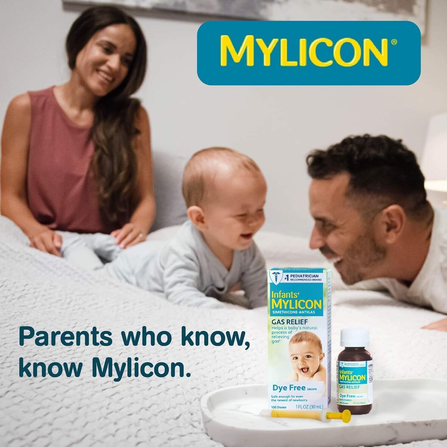 Mylicon Infants' Gas Relief Dye Free Drops - .5 oz,