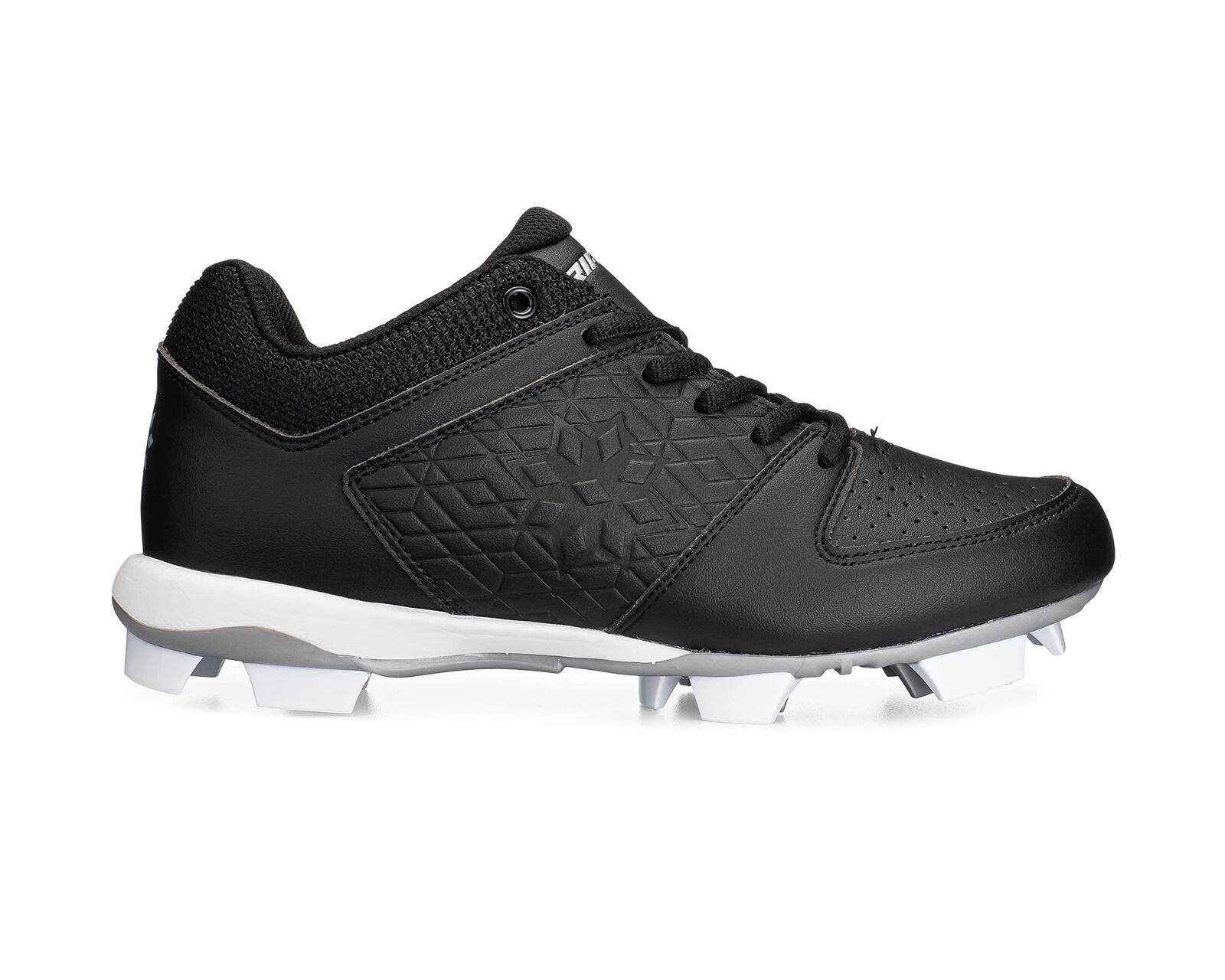 RIP-IT Women's Diamond Softball Cleats | Molded Softball Shoes for Women | Black