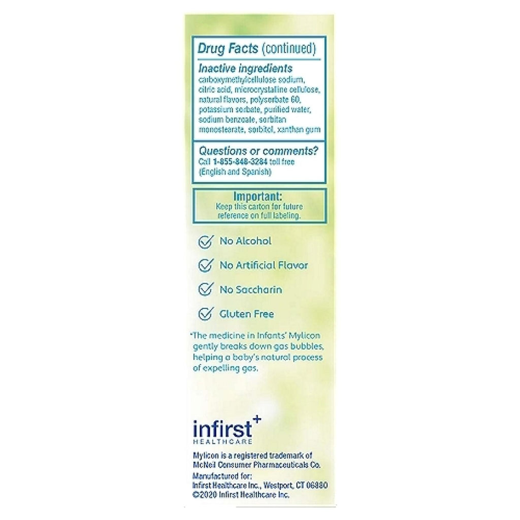 Mylicon Infants' Gas Relief Dye Free Drops - .5 oz,