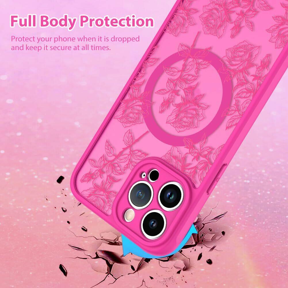 MZELQ for iPhone 13 Pro Max Case Sunflower Floral Flowers Matte Aesthetic Cute