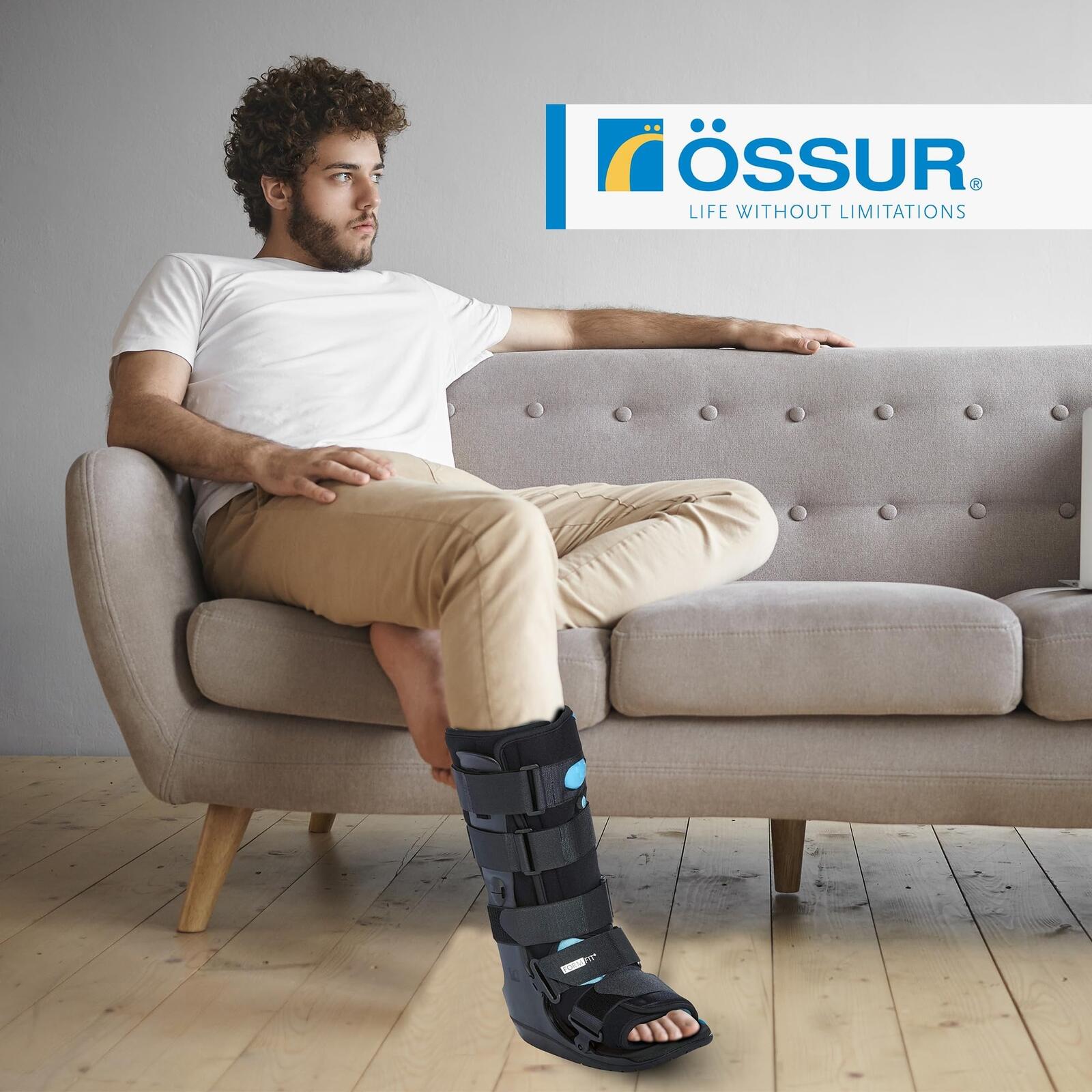 Ossur Formfit Walker Boot with Air - Medical Grade Immobilization for Strains,