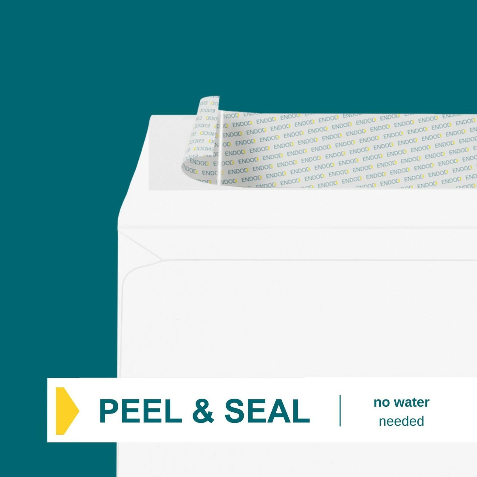 6x9 Booklet Envelopes - 250 Pack - Self Seal Mailing Envelopes - White Letter