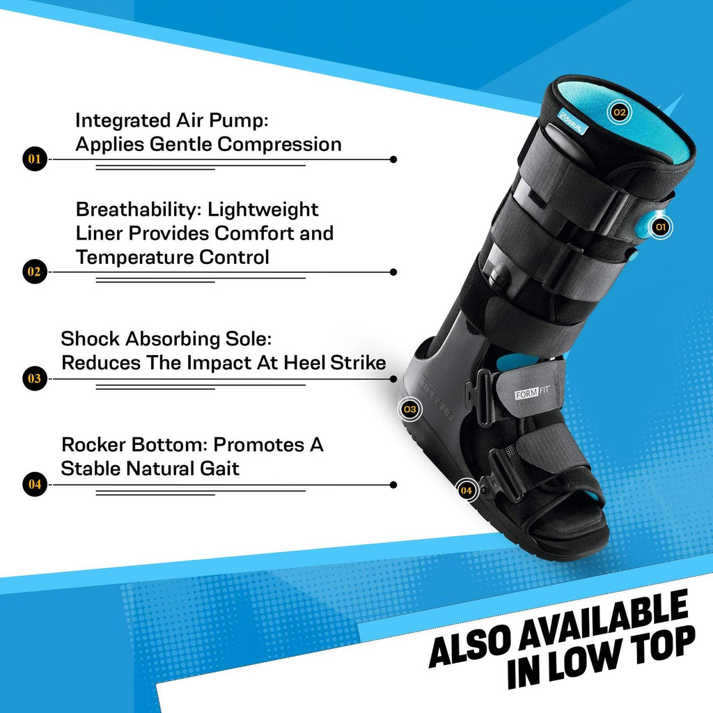 Ossur Formfit Walker Boot with Air - Medical Grade Immobilization for Strains,