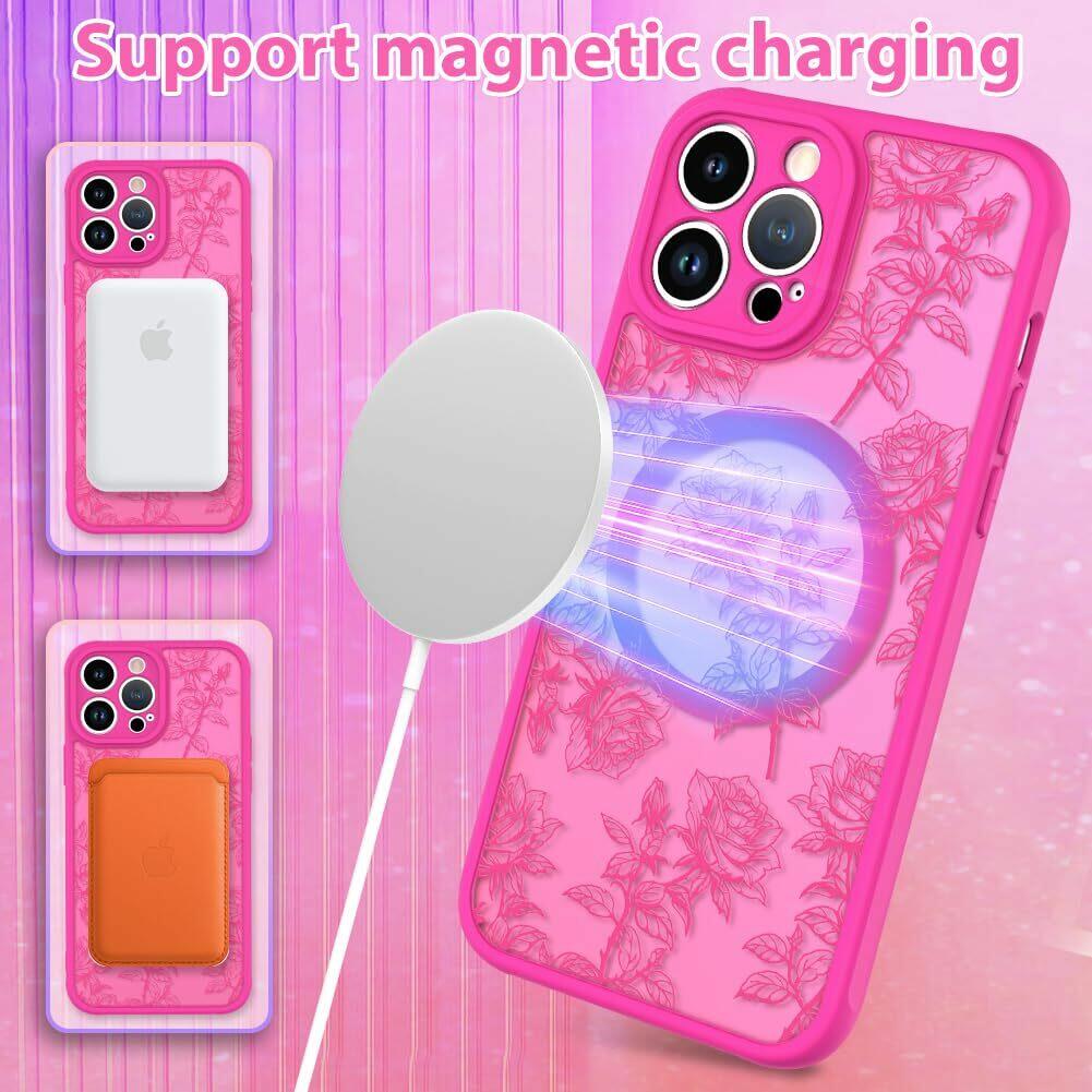 MZELQ for iPhone 13 Pro Max Case Sunflower Floral Flowers Matte Aesthetic Cute