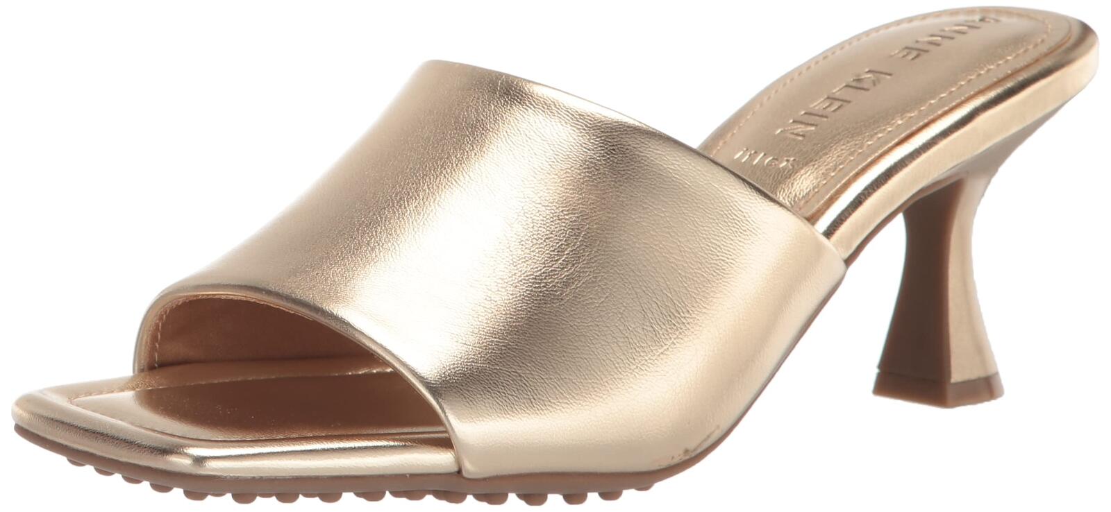 Anne Klein Womens Jasmine Heeled Sandal, Platinum, 7