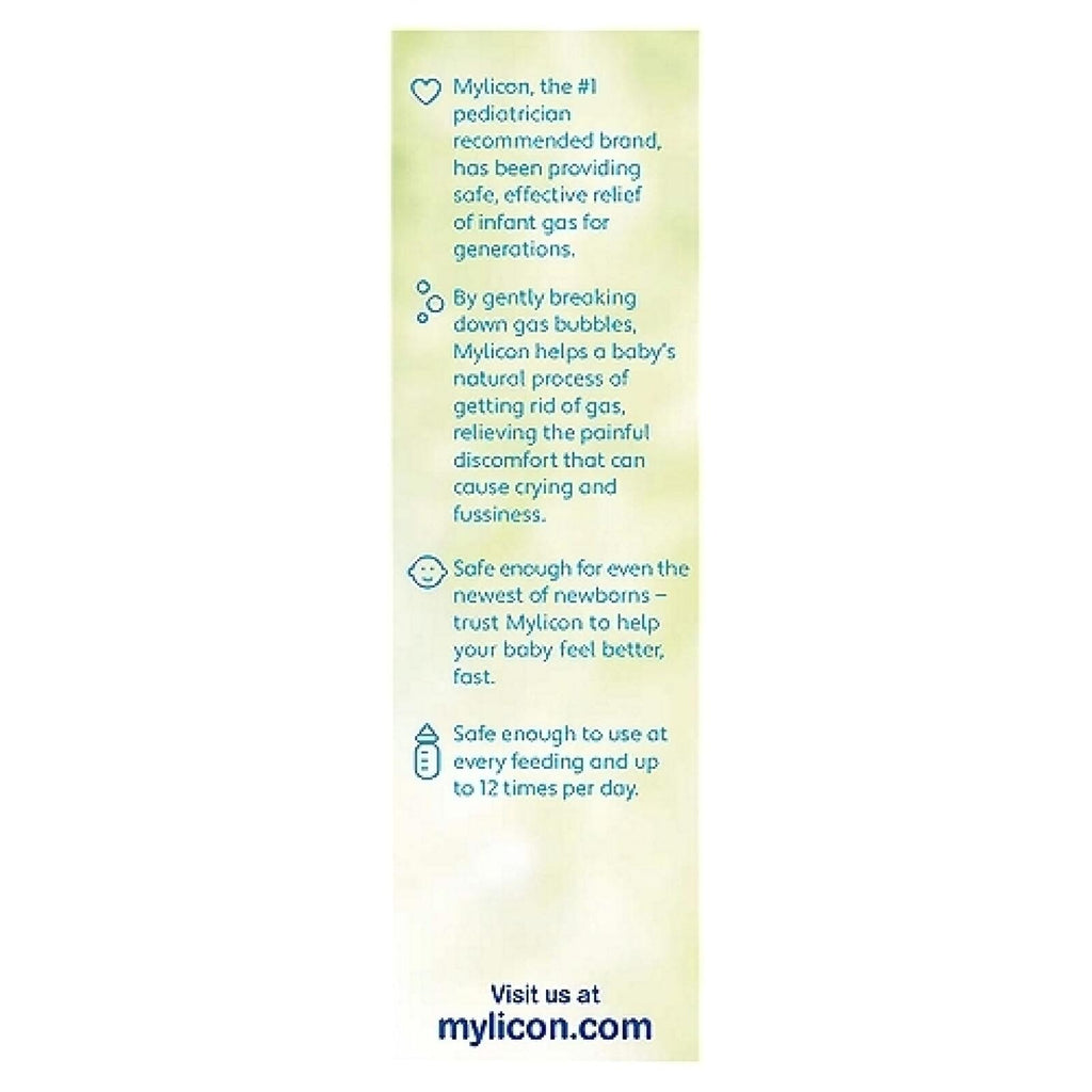 Mylicon Infants' Gas Relief Dye Free Drops - .5 oz,