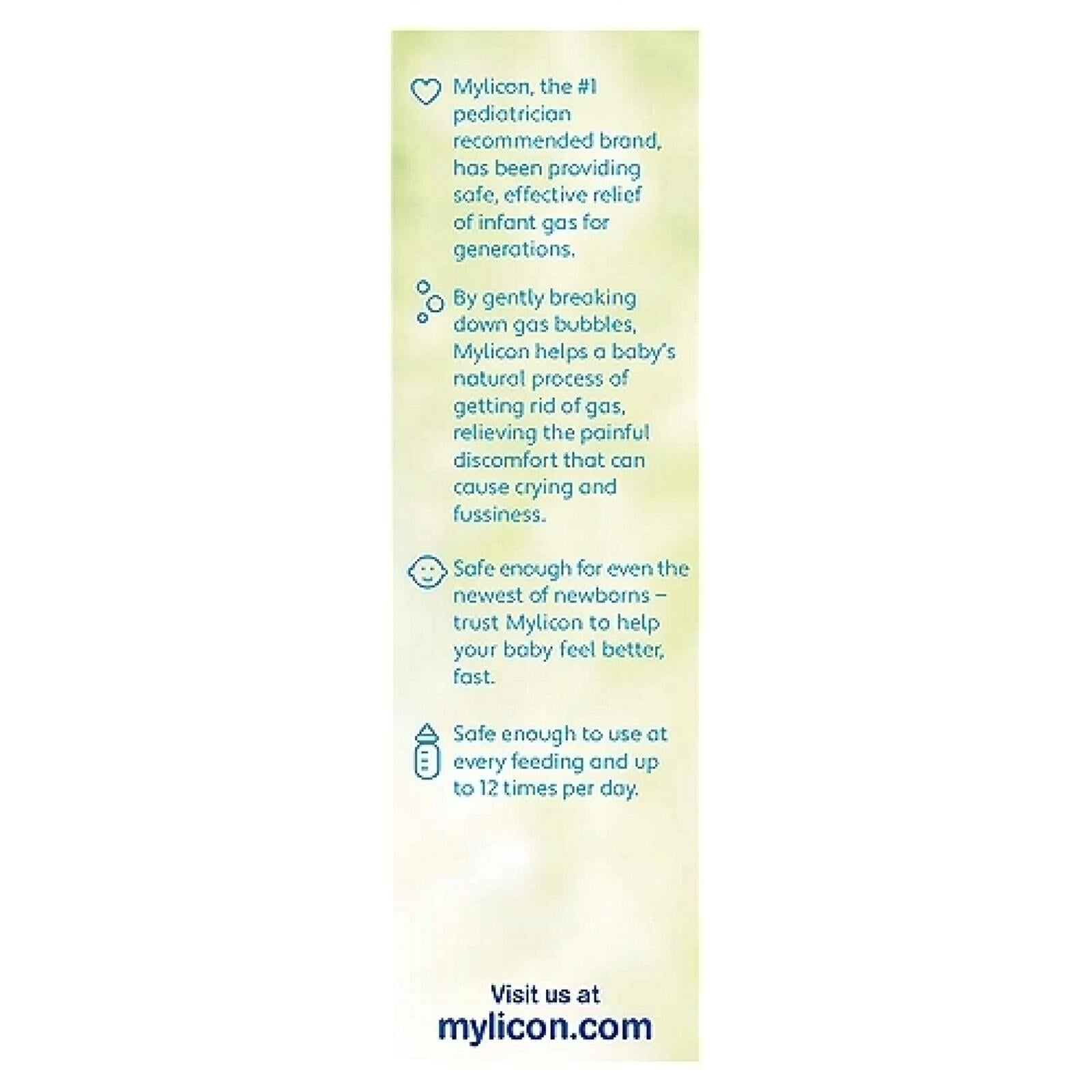 Mylicon Infants' Gas Relief Dye Free Drops - .5 oz,
