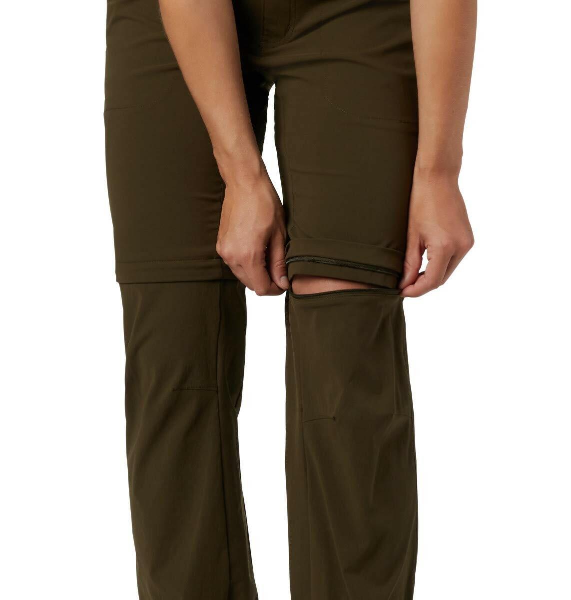 Columbia Women's Petite Saturday Trail II Convertible Pant, Olive Green, 16