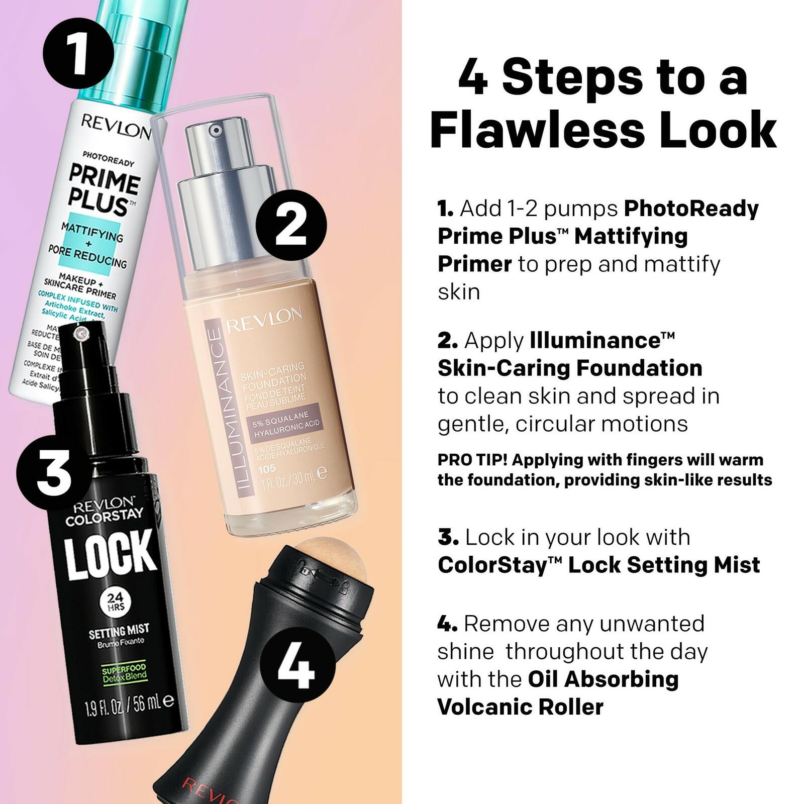 Revlon Illuminance Skin-Caring Liquid Foundation, Hyaluronic Acid, Hydrating and