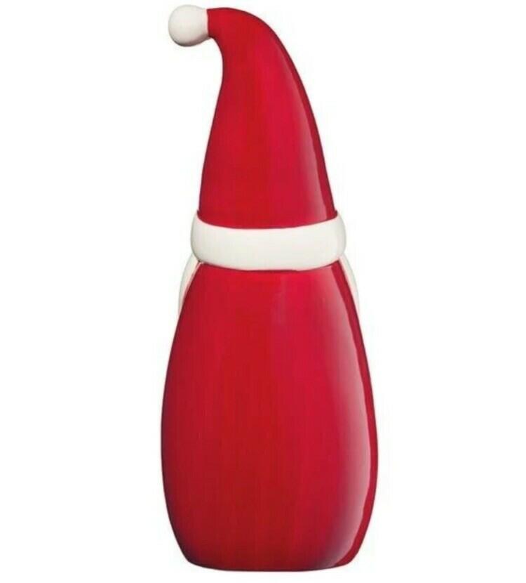 Set of 3 Ceramic Santa’s ~ Holiday Red Santa’s ~ 15.83” H ~ Hand Painted ~ NEW