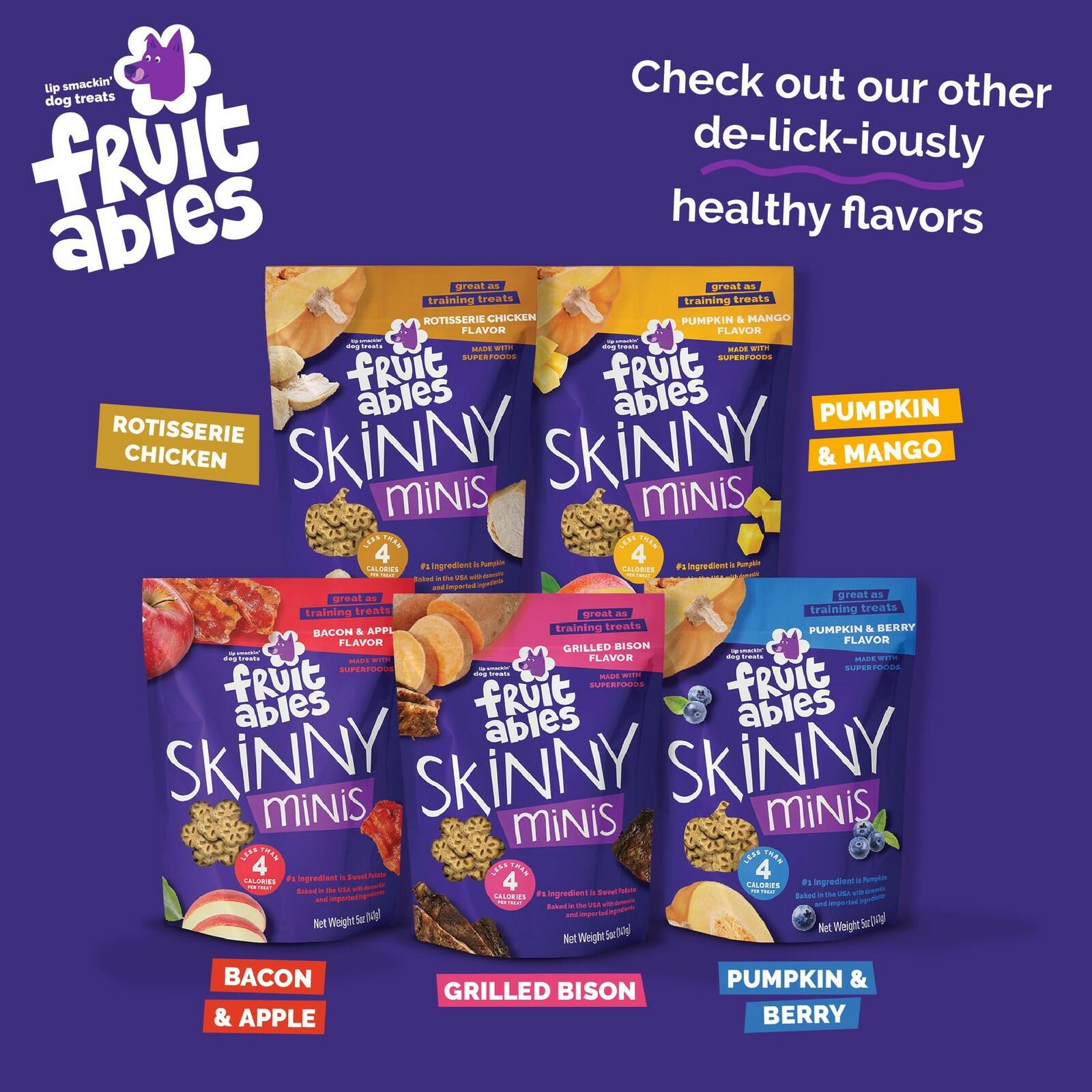 Fruitables Skinny Mini Dog Treats, Healthy Sweet Potato Treat for Dogs, Low