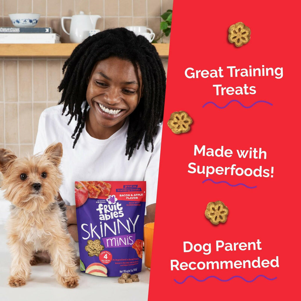 Fruitables Skinny Mini Dog Treats, Healthy Sweet Potato Treat for Dogs, Low