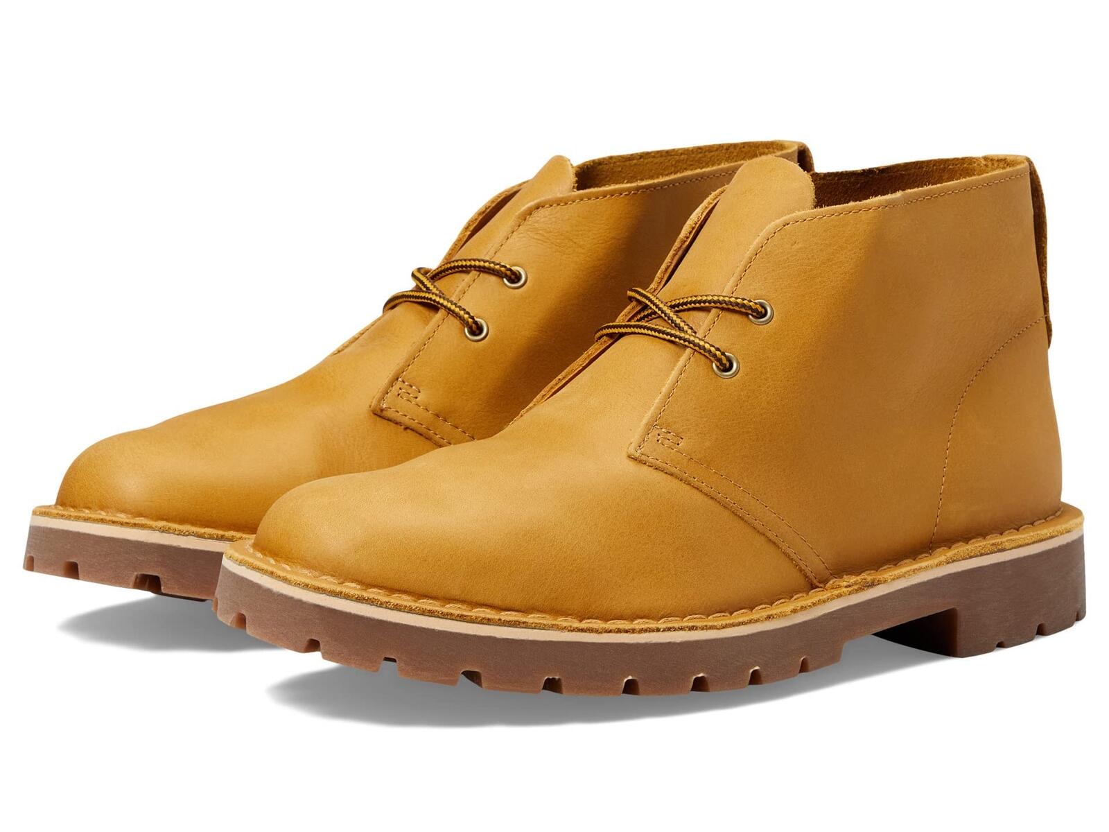 Clarks Men's Overdale Mid Oxford Boot, Wheat Nubuck, 13