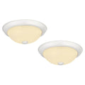 Design House 11 Inch Hays Integrated LED Ceiling Light 2-Pack with Frosted