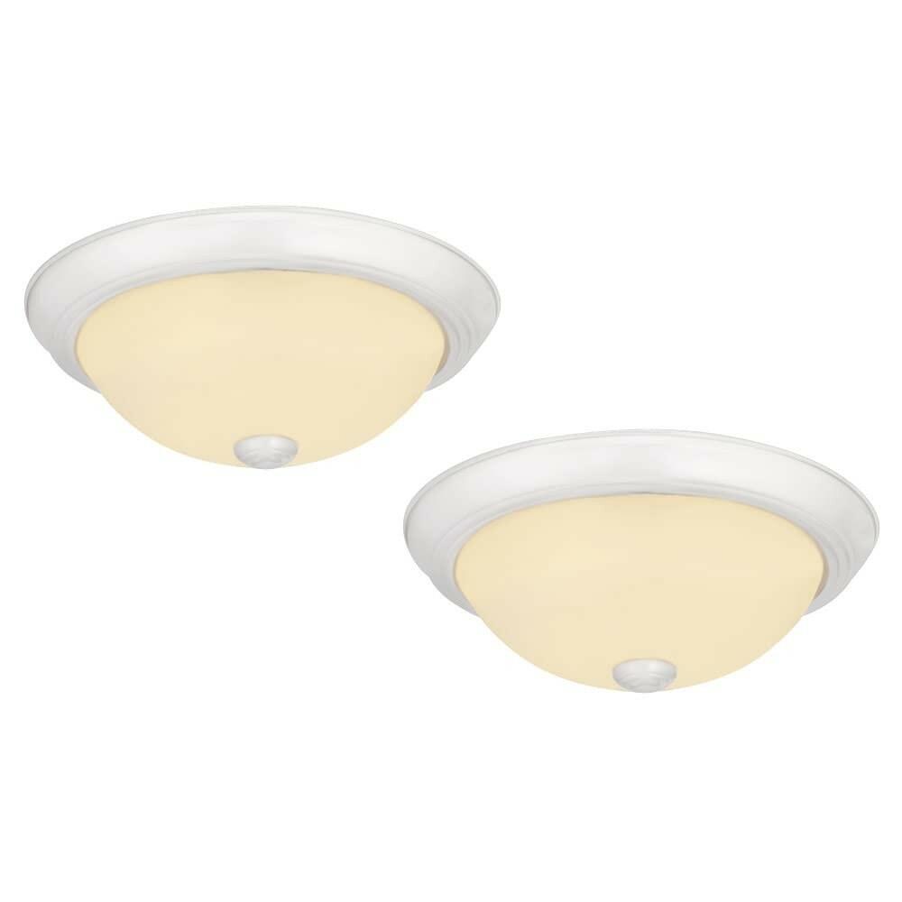 Design House 11 Inch Hays Integrated LED Ceiling Light 2-Pack with Frosted