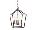 JONATHAN Y JYL7436A Pagoda Lantern Dimmable Adjustable Metal LED Pendant Classic