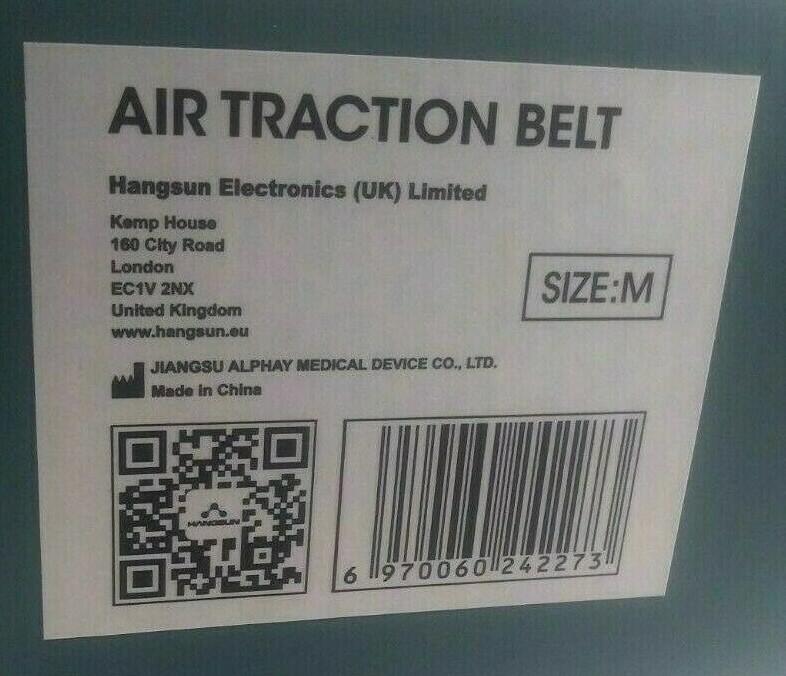 Lumbar Decompression Spinal Air Traction Waist Back Brace Pain Relief Belt M