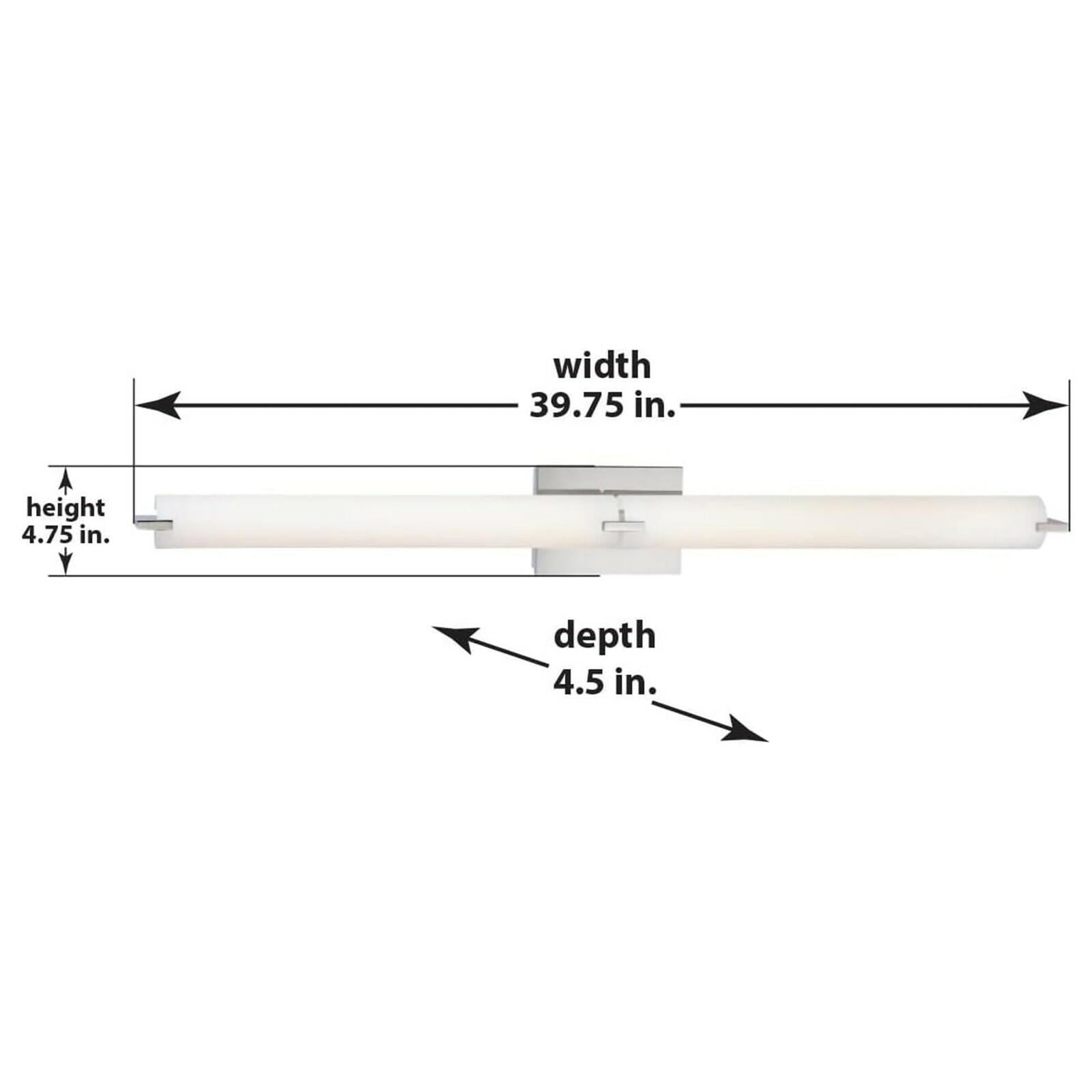 GEORGE KOVACS P5046-077-L Tube LED Vanity Bath Light, 2-Light, 40 Total Watts,