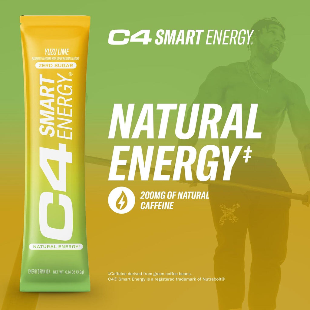 Cellucor C4 Smart Energy Powder Stick Packs Sugar Free 140 Ct