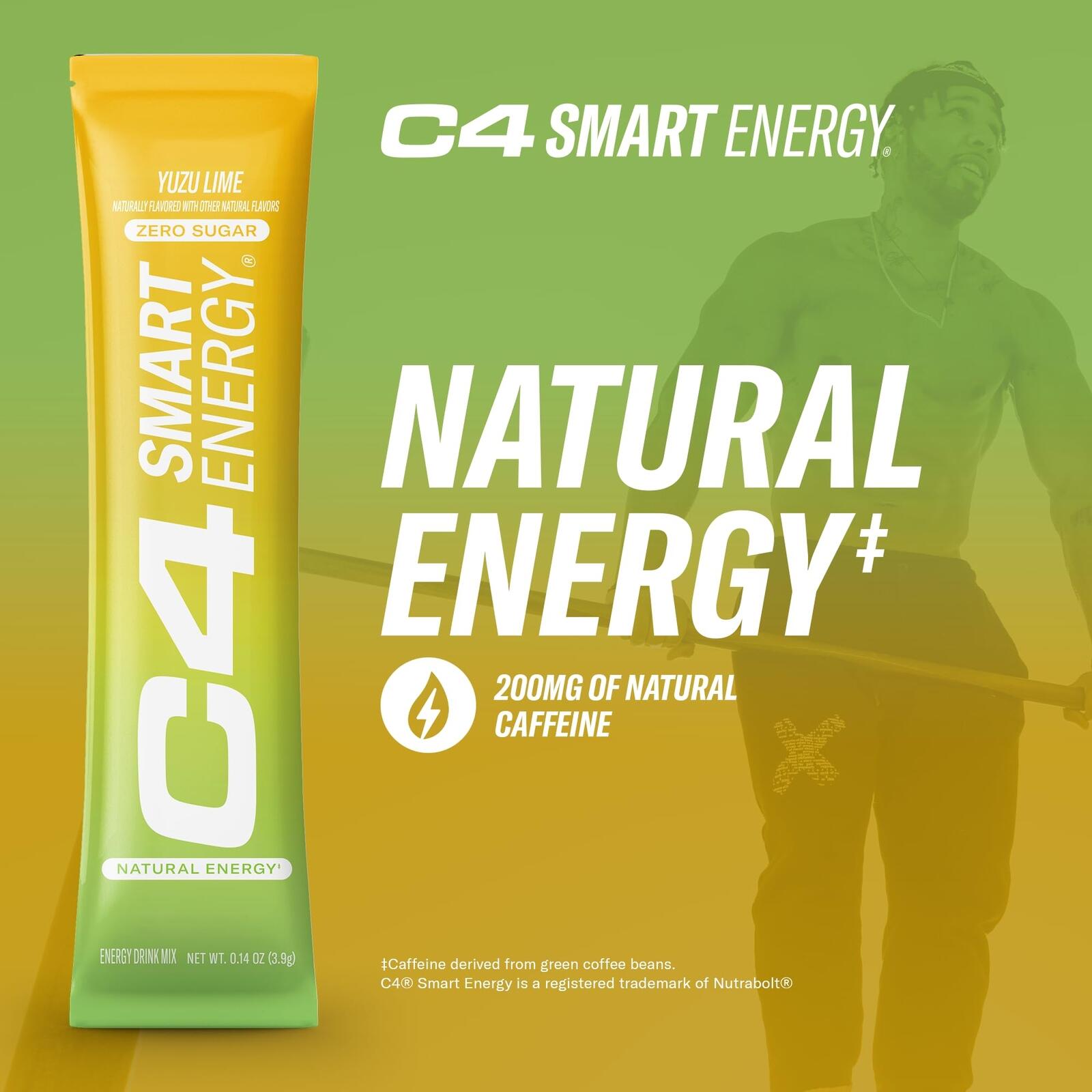 Cellucor C4 Smart Energy Powder Stick Packs Sugar Free 140 Ct