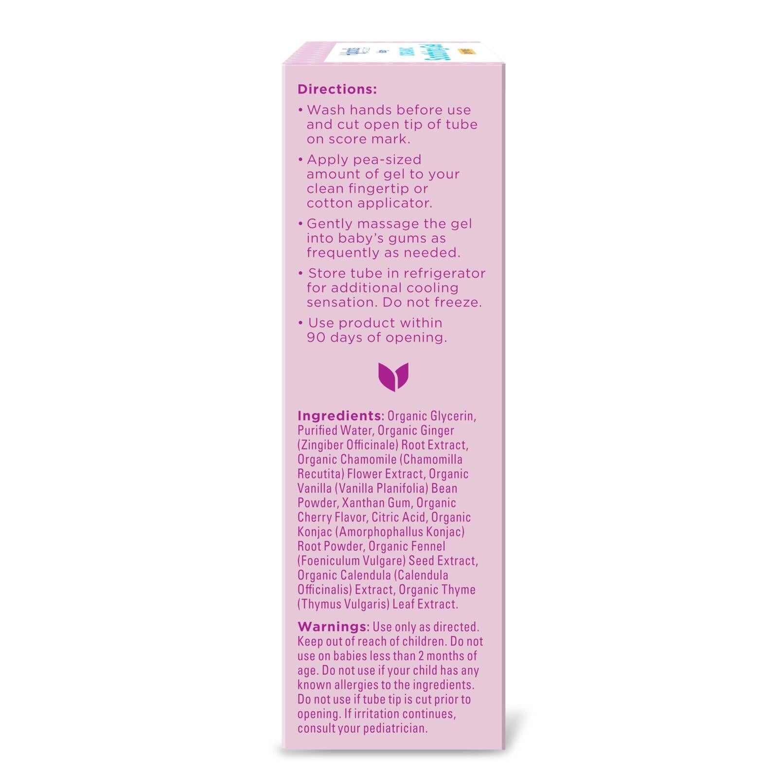 Hyland's Baby Organic Day Oral Soothing Gel, with Chamomile, Calendula, and