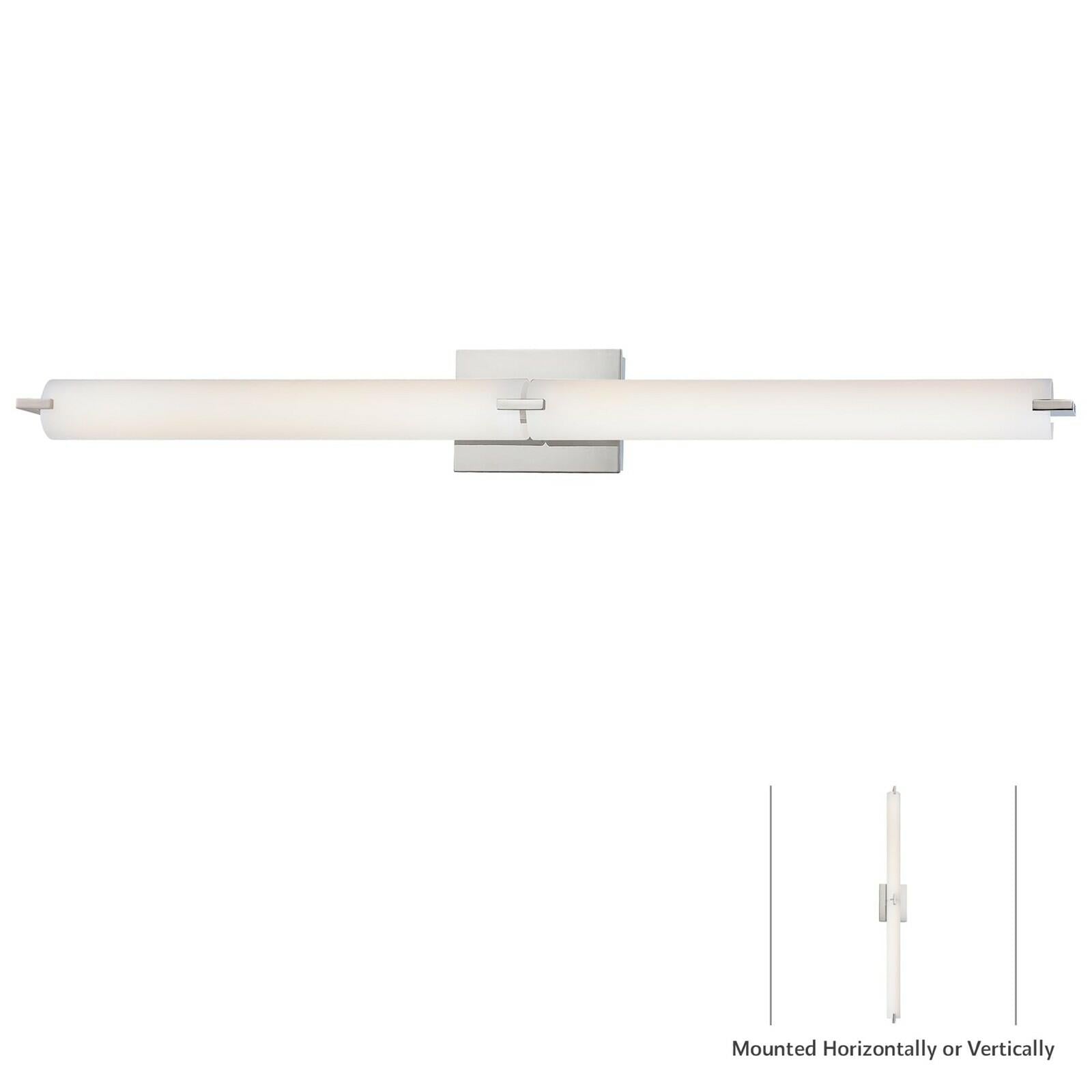GEORGE KOVACS P5046-077-L Tube LED Vanity Bath Light, 2-Light, 40 Total Watts,