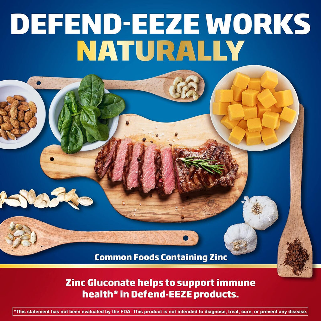 Defend-EEZE Immune Support Dietary Supplement Lozenges, 100% Daily Value of