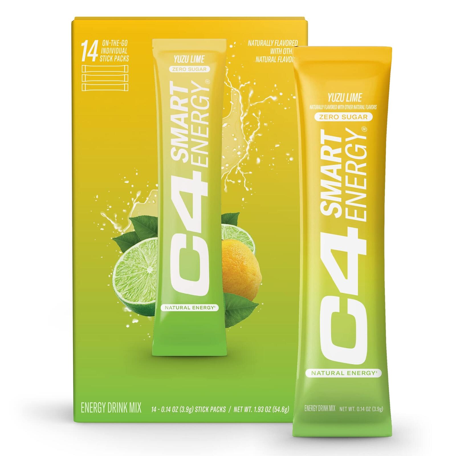 Cellucor C4 Smart Energy Powder Stick Packs Sugar Free 140 Ct