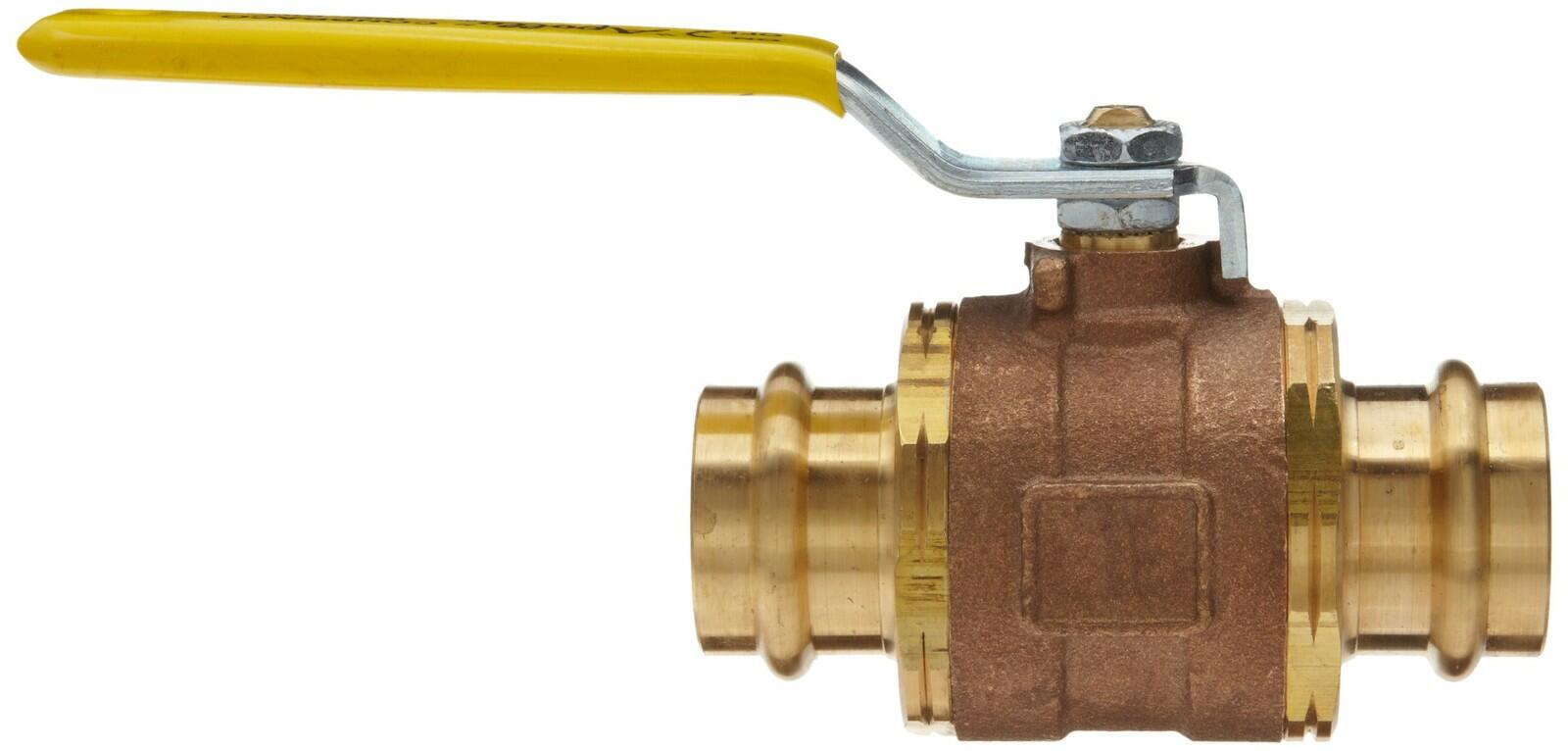 Apollo 77WLF Series Bronze Ball Valve, Potable Water Service, Two Piece, Inline,