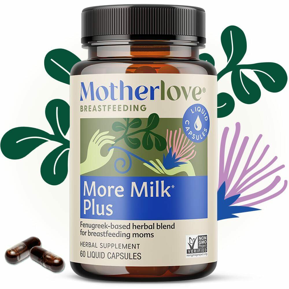 Motherlove More Milk Plus (60 Liquid caps) Fenugreek-Based Lactation Supplement
