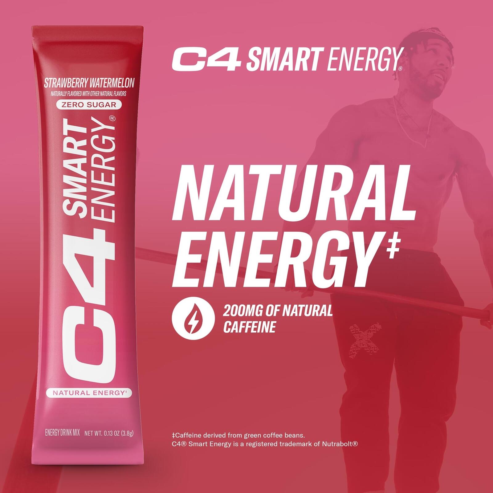 Cellucor C4 Smart Energy Powder Stick Packs Orange Mango Sugar Free Drink Mix 20