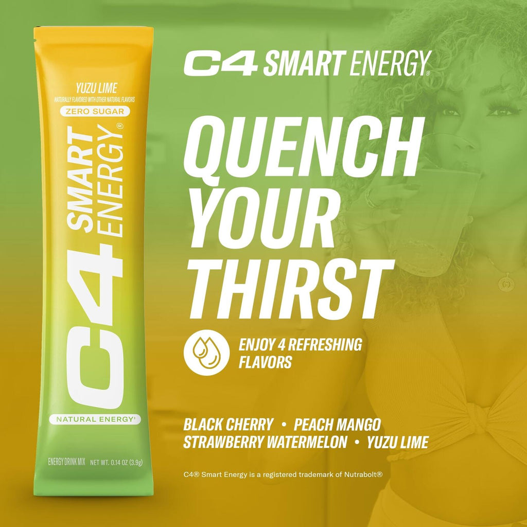 Cellucor C4 Smart Energy Powder Stick Packs Sugar Free 140 Ct