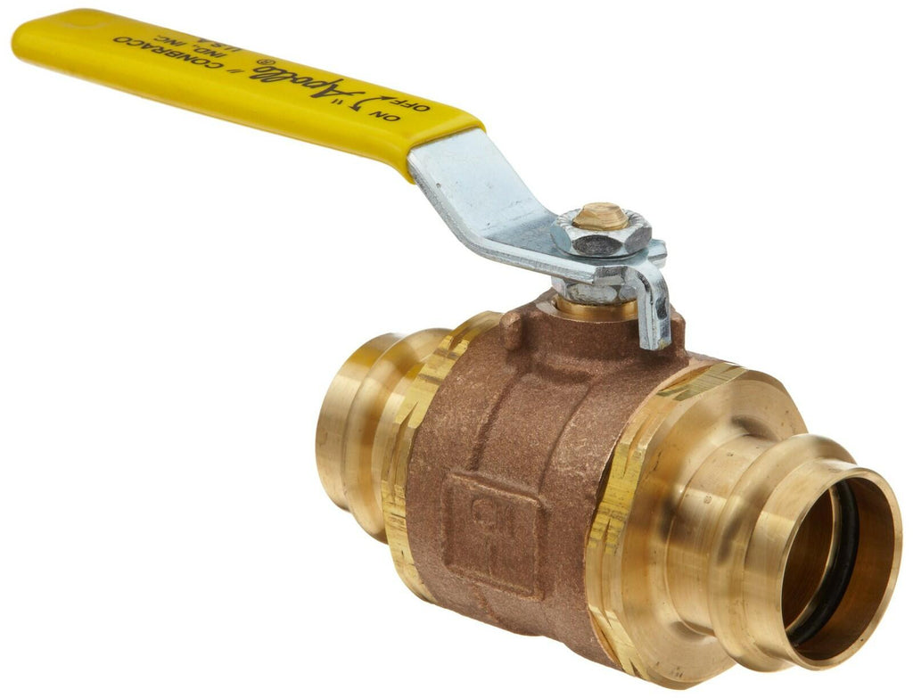 Apollo 77WLF Series Bronze Ball Valve, Potable Water Service, Two Piece, Inline,