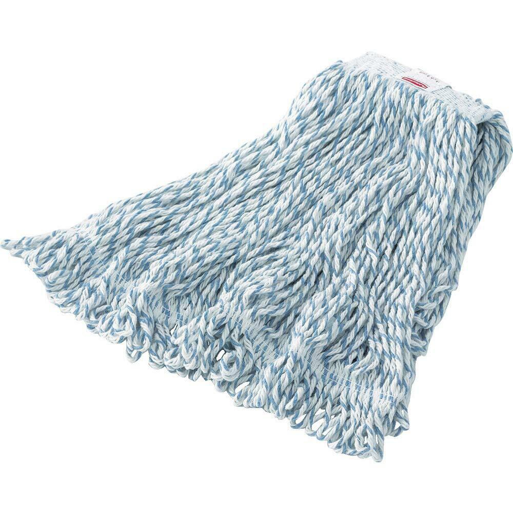 Rubbermaid Commercial 20 OZ Web Foot Finish Wet Mop, 1 in Headband, White