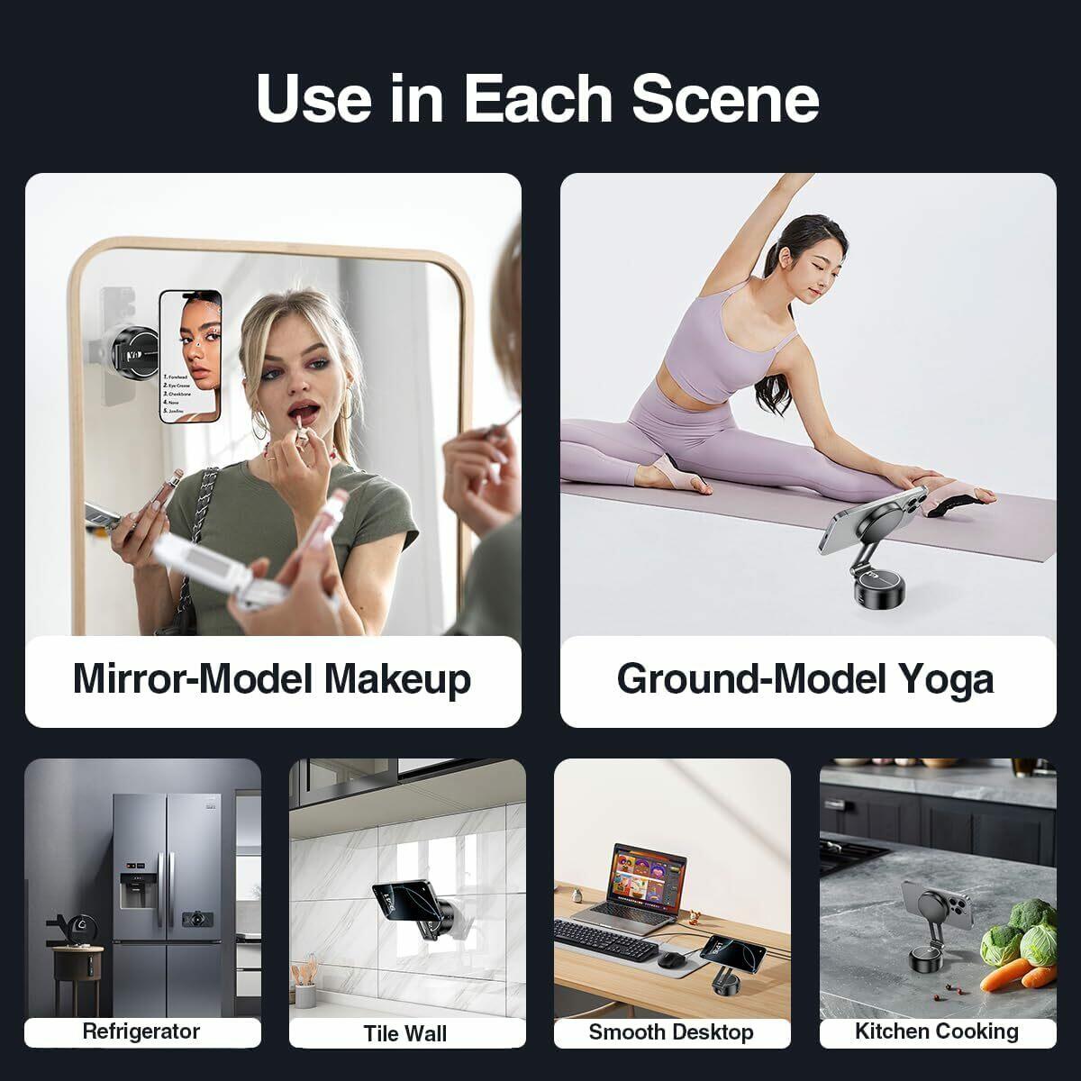 Vacuum Suction Magnetic Car Phone Holder, Electric Magnetic Car Phone Holder