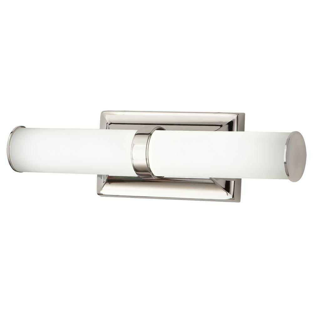 Home Decorators Collection 12-Watt Polished Nickel Integrated LED Bath Light