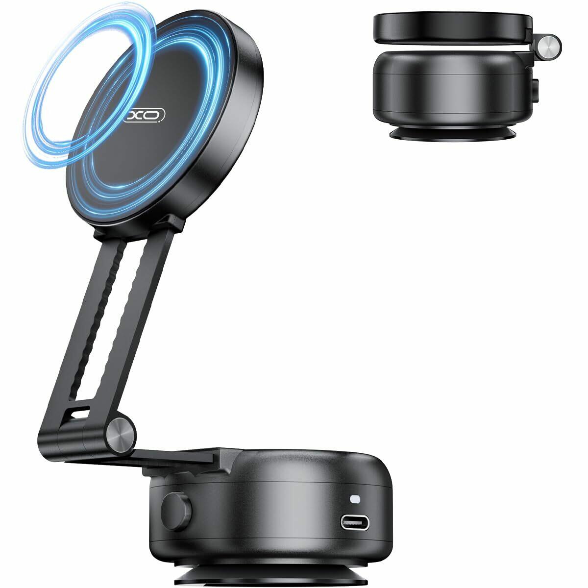 Vacuum Suction Magnetic Car Phone Holder, Electric Magnetic Car Phone Holder