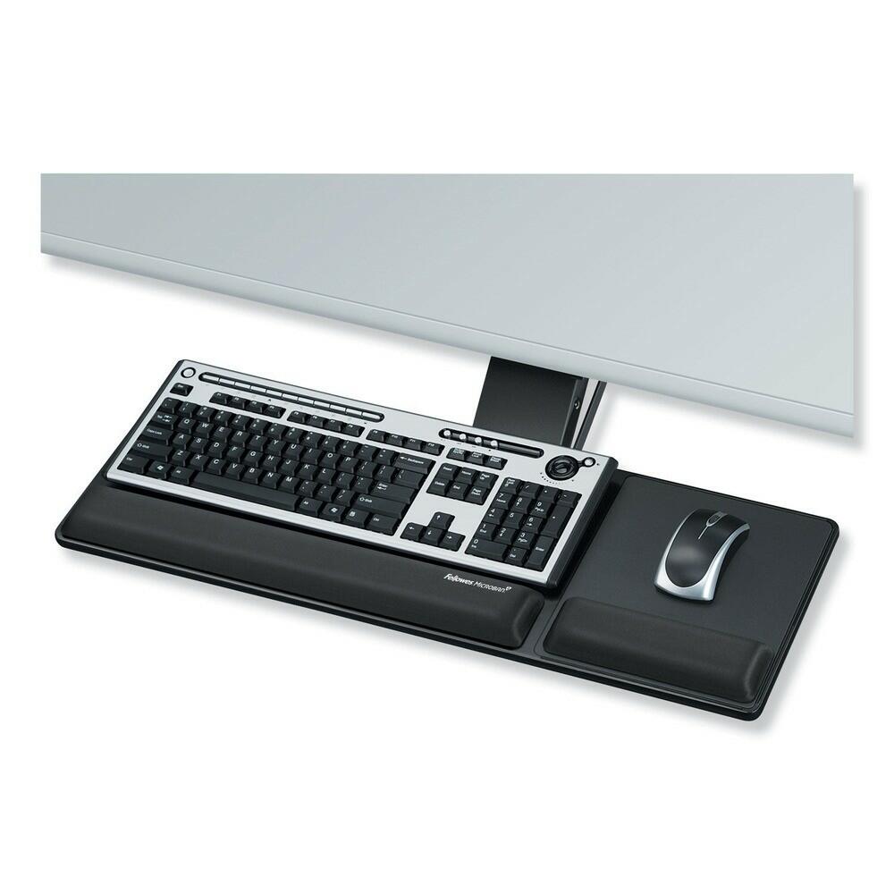 Fellowes 8017801 Designer Suites 19" x 9.5" Keyboard Tray - Black New